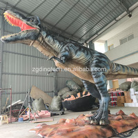 El Yapımı Büyük Animatronik Tyrannosaurus Rex Robotu (Tema Parkları İçin) veya El Yapımı Silikon Motorlu Dinozor Modeli Satılık