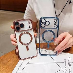 Per <span class=keywords><strong>Apple</strong></span> per Ultra-sottile <span class=keywords><strong>custodia</strong></span> morbida per iPhone 17AIR IPhone17Promax rivestimento <span class=keywords><strong>trasparente</strong></span> TPU <span class=keywords><strong>custodia</strong></span> per cellulare magnetico - Product Image 3