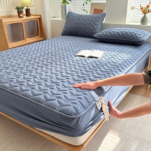 Protector <span class=keywords><strong>de</strong></span> Colchón Transpirable <span class=keywords><strong>de</strong></span> Algodón Ultra Suave y Agradable para la Piel, Cubrecama Ajustable - Product Image 5