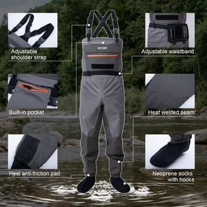 Goture toàn thân không thấm nước lội quần Fly Fishing Hunting ngực <span class=keywords><strong>waders</strong></span> với túi lớn không thấm nước - Product Image 2