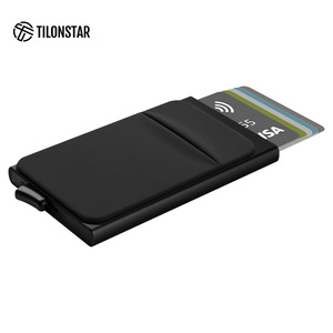 TILONSTAR Low Moq Customization Slim Aluminum Card Holder <b>RFID</b> Blocking Credit Card <b>Wallet</b> for Men Business Travel - Product Image 2