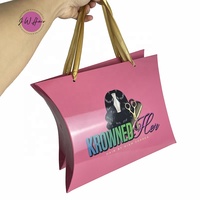Boîte d'emballage pour perruques et cheveux humains, boîte à bonbons de luxe à vendre, boîtes d'oreiller d'extension de cheveux personnalisées
