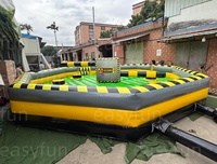 Jeu gonflable commercial personnalisé de type Knockout Challenge Wipeout Eliminator pour exposition, vente en gros