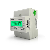Medidor de carril DIN trifásico 2P MODBUS 2P KWh5(80)A 230V pantalla LCD