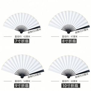 พัดไม้ไผ่พับได้ขนาด 7 นิ้ว 8 นิ้ว 10 นิ้ว แบบกำหนดเองพร้อมซอง ขายส่ง - Product Image 6