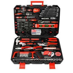 Conjunto de Ferramentas Profissionais para Casa com 158 Peças, com Cabos de Aço e Estojo de Armazenamento para Reparos em Bicicletas/Motocicletas/Carros - Product Image 1