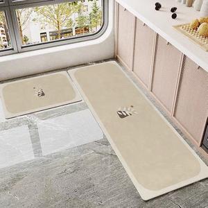<span class=keywords><strong>Tapis</strong></span> de <span class=keywords><strong>cuisine</strong></span> lavable en PVC, vinyle gris, antidérapant, imperméable, Long, pour le sol, la buanderie, l'entrée, le paillasson - Product Image 3