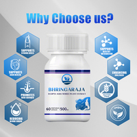 Capsules Bhringaraja de marque propre OEM/ODM pour favoriser la croissance des cheveux, nourrir le cuir chevelu et renforcer les follicules pileux pour adultes