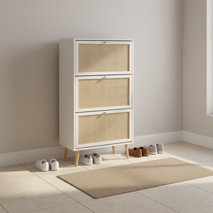 Mueble Moderno de Madera de <span class=keywords><strong>Roble</strong></span> Plateado con 3 Puertas y Estantes para Zapatos, Ideal para Sala de Estar, Entrada u Hotel, Venta al Por Mayor - Product Image 6