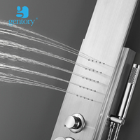 Système de panneau de douche de massage, économique et de luxe, en acier inoxydable, panneau mural de douche, ES011 qianju