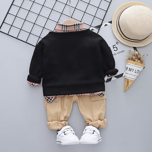 Conjunto de Ropa Escolar Informal de Otoño para Niños, Trajes para Niños, Conjuntos de Camisas y Pantalones para Bebés Niños de China - Product Image 2