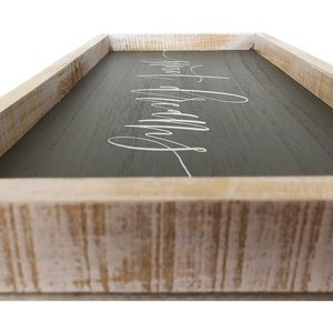 Paris Loft 19.7x10.1 ''Sweet Dreams Plaque murale en bois rustique - Product Image 1