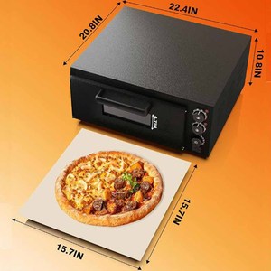 <span class=keywords><strong>Four</strong></span> à pizza électrique de comptoir XEOLEO commercial de 16 pouces / Utilisation domestique, un niveau, un plateau, <span class=keywords><strong>mini</strong></span> <span class=keywords><strong>four</strong></span> à pizza de table - Product Image 2