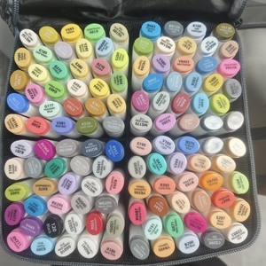 Marcadores de Alcohol STA con Punta de Pincel y Punta Fina, Marcadores de Colores Artísticos, 200 Colores, Rotulador Permanente No Tóxico, Rotulador para Dibujar y Esbozar - Product Image 1
