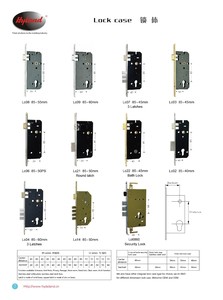 An Ninh Châu Âu Đa Điểm Mộng Khóa Cơ Thể Hyland OEM LC14 85X50Mm Khóa Cho Cửa Gỗ, 4 Vòng Chốt - Product Image 6