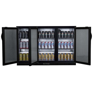 Le plus récent hôtel utilise des refroidisseurs de barre arrière commerciaux <span class=keywords><strong>3</strong></span> <span class=keywords><strong>portes</strong></span> arrière bar réfrigérateur boisson gazeuse sous bar comptoir réfrigérateur - Product Image 4