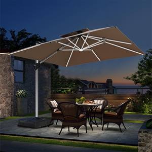 Paraguas comercial Patio cuadrado de lujo Ombrelloni Da Giardino Patio Paraguas Perfecto para jardín, piscina y patio trasero - Product Image 3