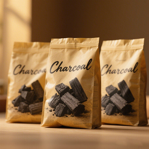 5kg 10kg 15kg than nướng than Túi tùy chỉnh in nhiều lớp than bánh Kraft Túi Giấy than bao bì túi - Product Image 4