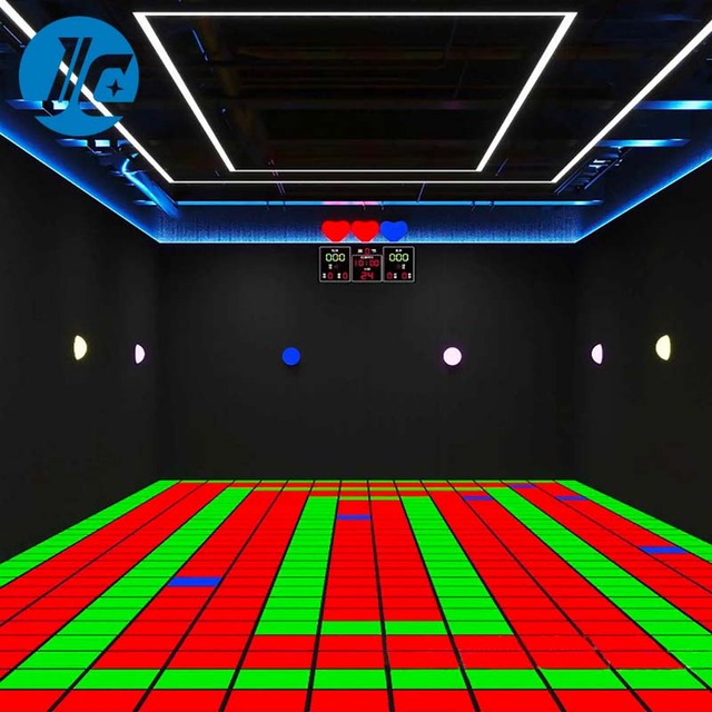 RGB Infinity Panels Interactive 3D Interactive LED Floor Game RGB Starlight Dance Floor Immersive LED Floor Games