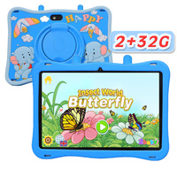 Personalizado Android 11,0 2GB 32GB ROM 7 pulgadas 7 pulgadas educación juguete tableta para niños con funda de silicona