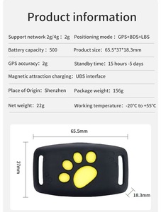 Für Haustiere Hunde Katzen Kühe Schafe Positionierungs-<span class=keywords><strong>Tracking</strong></span> Wasserdichtes Halsband 2G GPS-Tracker Ortungsgerät - Product Image 6