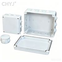 Boîtier de jonction en plastique étanche CHYJ, vente en gros d'usine, multi-tailles, IP65, en ABS, pour câblage électronique extérieur