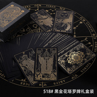 Cartes de tarot en papier couché imperméable à grand format, imprimées en couleur, coins carrés, avec boîte cadeau, pour jeu de table portable – Excellent rapport qualité-prix