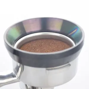 Coffee Anti-Fly Powder Quantitative Ring Stainless Steel Espresso Grinder Funnel
