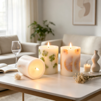 Bougie LED à lumière blanche chaude simulée, créative, pour mariage, anniversaire, Noël, Halloween, fête, flamme 3D, fonctionne sur piles