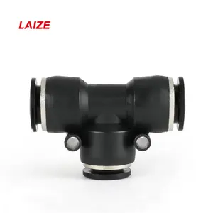 Air Connectors PEG Tee Reducer Union Air Hose Push Fitting Pneumatic High Quality Laize China Pneumatic Fittings Manufacturer