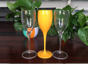 Produzione all'Ingrosso di Bicchieri da Vino in Plastica di Alta Qualità, 6oz 175ml, Semplici ed Eleganti, Grandi Calici da Champagne Stile Francese - Product Image 5