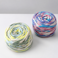 Polyester Space Dyed T Shirt Yarn Crochet Yarn 285g 2cm Width Brand New Fabric Knitting Yarn for Crochet Bags