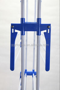 Retractable 3 Tier Drying Rack Metal PP <strong>Folding</strong> Drying Rack Clothes Towel with Wheels Home <strong>Kitchen</strong> Bathroom Standing ISC-M6031 - Product Image 5