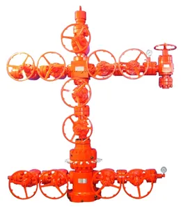 API wellhead and christmas tree equipment with tubing head, casing head, cross and gate valves