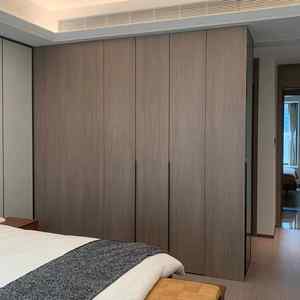 Home Bedroom Modern Simple Storage Solid Wood <b>Cabinet</b> Economical <b>Sliding</b> <b>Door</b> Wardrobe - Product Image 1