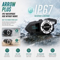 Accessoires de moto, interphone pour casque, casque audio, 24 utilisateurs, MESH, portée de l'interphone 1500 m