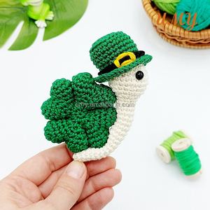 ST patricks ngày juguete Yêu Tinh búp bê mini nhồi tùy chỉnh mới nhỏ mềm sang trọng ốc sản phẩm peluches Amigurumi Crochet đồ chơi - Product Image 4