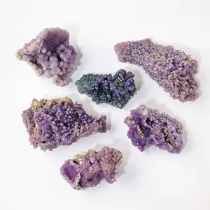 Wholesale Natural Crystal Raw Stone Grape Agate Rough Stone Crystal Healing Stones