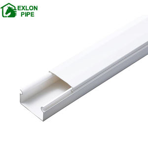 Installation facile de haute qualité personnalisable en usine chemin de câbles à fente fermée en plastique PVC blanc/goulotte de câble en PVC - Product Image 2