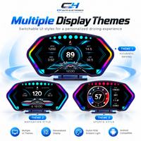 Jauge LCD GPS OBD2 P3 6 pouces avec mesureur de force G, 13 interfaces utilisateur, inclinateur multilingue et scanner PID pour la réglage automobile
