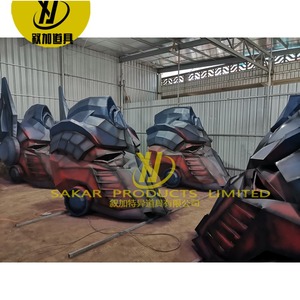 Personnalisé Grande Ville Extérieur Jardin Métal Art Déco En Acier Inoxydable Figure Portrait Sculpture <span class=keywords><strong>Optimus</strong></span> Primes Masque - Product Image 5