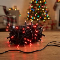 IP67 Wasserdichte Verbindbare LED-Lichterketten Schwarzes Gummikabel Mehrfarbige Außen-Garten-Weihnachts-Festliche Dekorative Beleuchtung