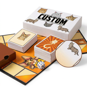 Jeu de société de stratégie en <span class=keywords><strong>papier</strong></span> personnalisé Mafia Syndicate, jeu de cartes de gestion de ressources pour adultes avec boîte imprimée et jetons - Product Image 1