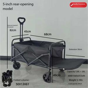 Carrito para Perros Grandes de Alta Resistencia: Plegable, de Gran Capacidad, Todoterreno, para Campamentos, Senderismo y Viajes en Auto - Product Image 5