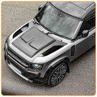 Para Land Rover Defender 110 90 2020-2025, Actualización de Diseño 2026, Piezas de Automóvil, Moldura de Capó, Paneles de Adorno de Dos Lados, Cubiertas de Ventilación del Capó