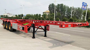 Semirremolque Esqueleto de 3 Ejes y 40 Pies para Transporte de Contenedores, Chasis de Camión con 12 Cierres Giratorios - Product Image 3