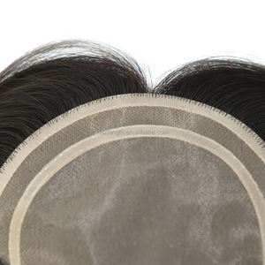 Prótesis Capilar Femenina de 18 Pulgadas de Largo, Cabello Brasileño, Base Mono con Tres Clips, para Mujeres con Calvicie - Product Image 4