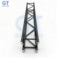 Truss carré noir 400 mm F44 en aluminium durable pour éclairage mural LED, concerts et équipement de production audiovisuelle