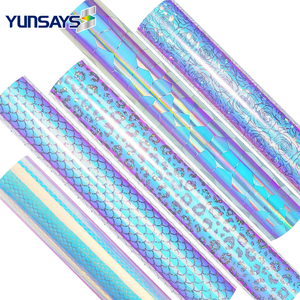Vente en gros pierre opale holographique semi-clair laser métallique sirène bricolage <span class=keywords><strong>film</strong></span> de traceur de découpe de vinyle - Product Image 2