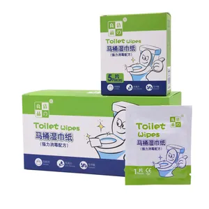 Single Packed Disinfecting Closetool Wet Cleaning Wipes Toilet Wet Flushable Wipes Adult Toilet Wet Flushable Wipes Individuall